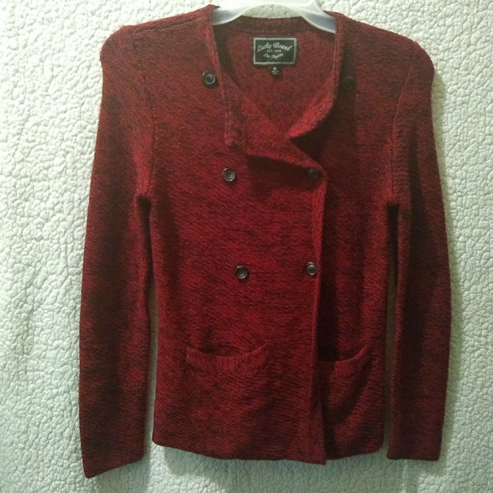 Lucky brand knit sweater cardigan